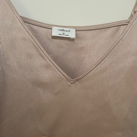 Satin Spaghetti Strap Top - Tan - Picture 3 of 5